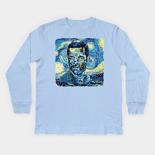 Mr Bean Van Gogh Style Kids Long Sleeve T-Shirt